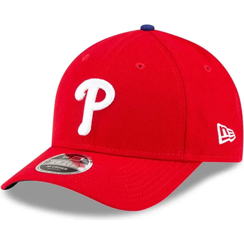 rote-gebogene-snapback-kappe-9forty-m-crown-player-replica-der-philadelphia-phillies-mlb-von-new-era