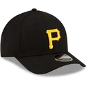 new-era-curved-brim-9forty-m-crown-player-replica-pittsburgh-pirates-mlb-black-snapback-cap