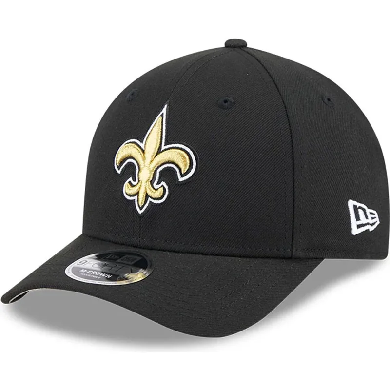 schwarze-gebogene-snapback-kappe-9forty-m-crown-team-der-new-orleans-saints-nfl-von-new-era