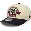 beige-und-marineblaue-verstellbare-curved-cap-19twenty-washed-graphic-der-new-york-yankees-mlb-von-new-era