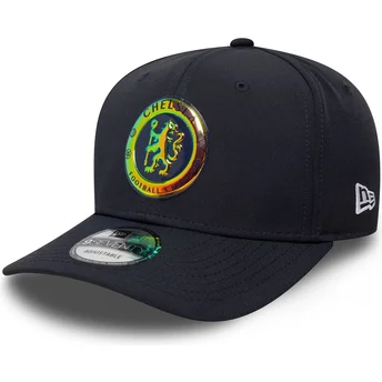 Cap zaoblená navy blue snapback 9SEVENTY Stretch Snap Iridiscent Chelsea Football Club Premier League New Era