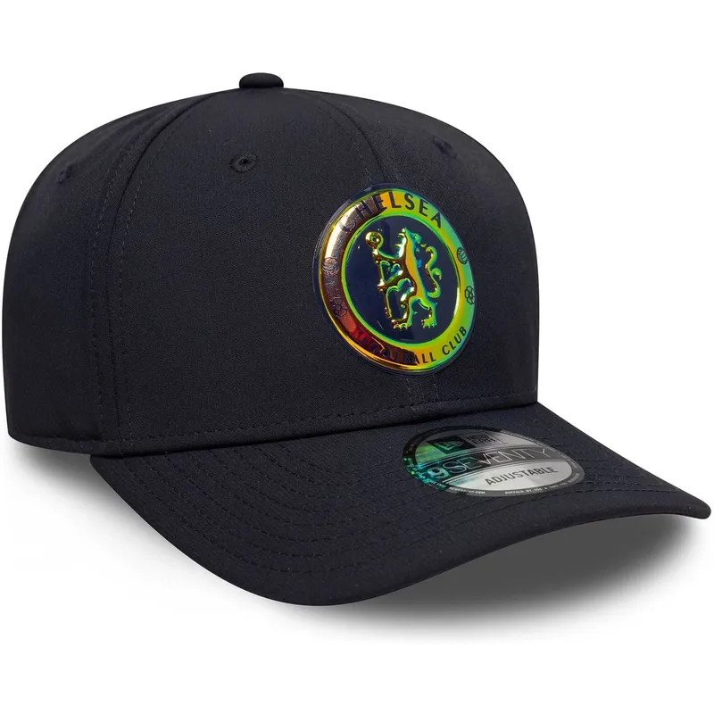 cap-zaoblena-navy-blue-snapback-9seventy-stretch-snap-iridiscent-chelsea-football-club-premier-league-new-era