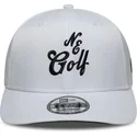 new-era-curved-brim-9seventy-stretch-snap-technical-golf-white-snapback-cap