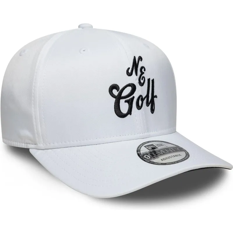 siltovka-zaoblena-biely-snapback-9seventy-stretch-snap-technical-golf-new-era