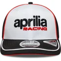 weisse-und-schwarze-gebogene-kappe-snapback-9seventy-stretch-snap-aprilia-piaggio-von-new-era