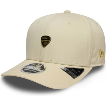 Cap zaoblená beige snapback 9SEVENTY Stretch Snap Seasonal Ducati Motor MotoGP New Era