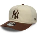 siltovka-zaoblena-hneda-nastavitelny-9fifty-a-frame-suede-visor-new-york-yankees-mlb-new-era