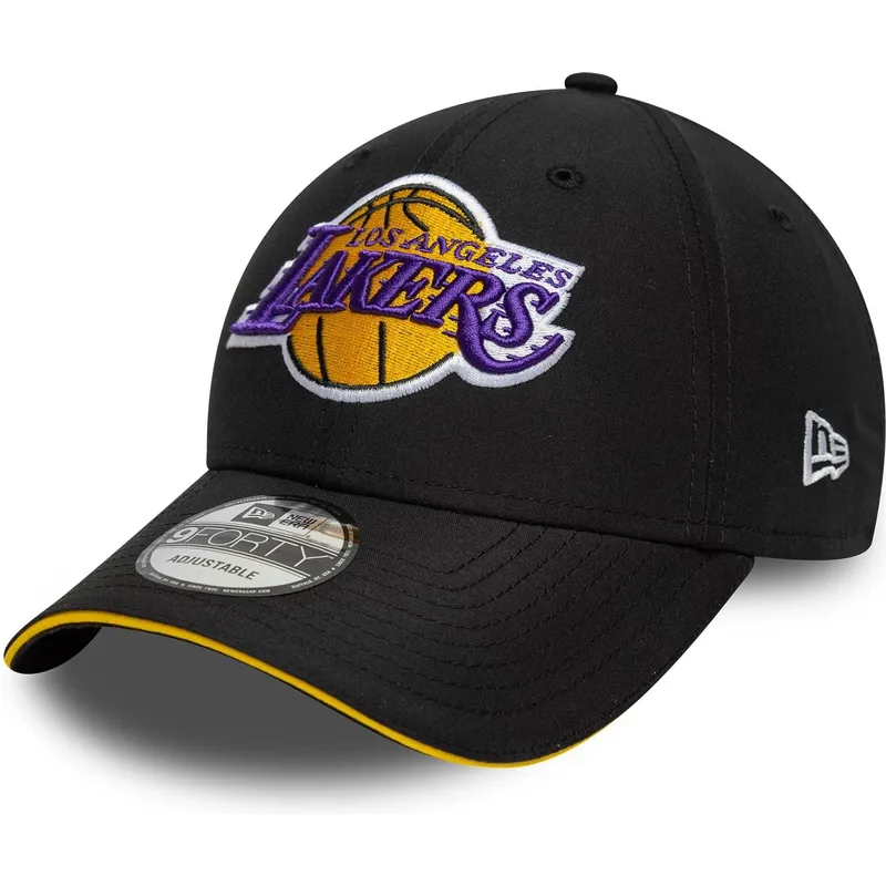 cap-zaoblena-black-adjustable-strap-9forty-microfibre-los-angeles-lakers-nba-new-era cap-zaoblena-black-adjustable-strap-9forty-microfibre-los-angeles-lakers-nba-new-era