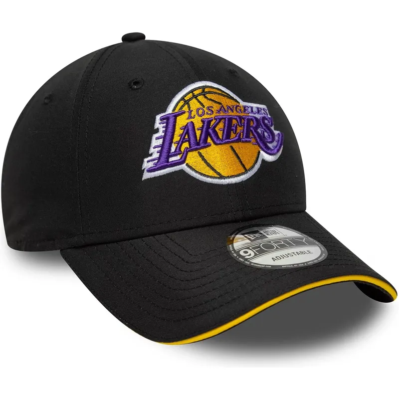 cap-zaoblena-black-adjustable-strap-9forty-microfibre-los-angeles-lakers-nba-new-era cap-zaoblena-black-adjustable-strap-9forty-microfibre-los-angeles-lakers-nba-new-era