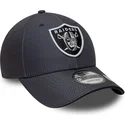 cap-zaoblena-gray-adjustable-strap-9forty-microfibre-las-vegas-raiders-nfl-new-era