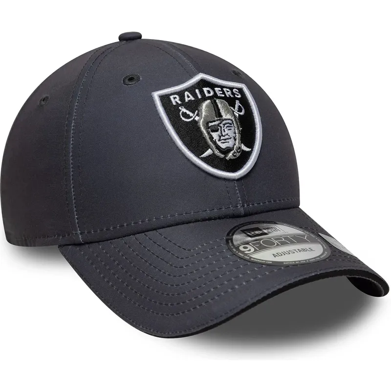 siltovky-zaoblena-siva-nastavitelny-pasik-9forty-microfibre-las-vegas-raiders-nfl-new-era