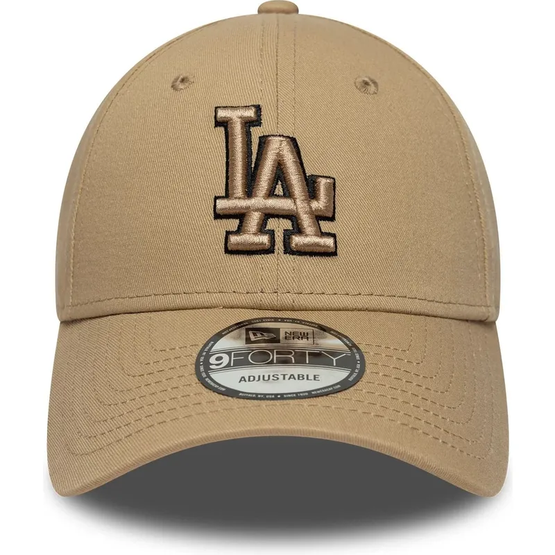 siltovka-zaoblena-hneda-nastavitelny-9forty-outline-los-angeles-dodgers-mlb-new-era