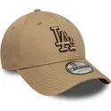 siltovka-zaoblena-hneda-nastavitelny-9forty-outline-los-angeles-dodgers-mlb-new-era