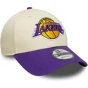 cap-zaoblena-beige-adjustable-strap-9forty-colour-block-los-angeles-lakers-nba-new-era
