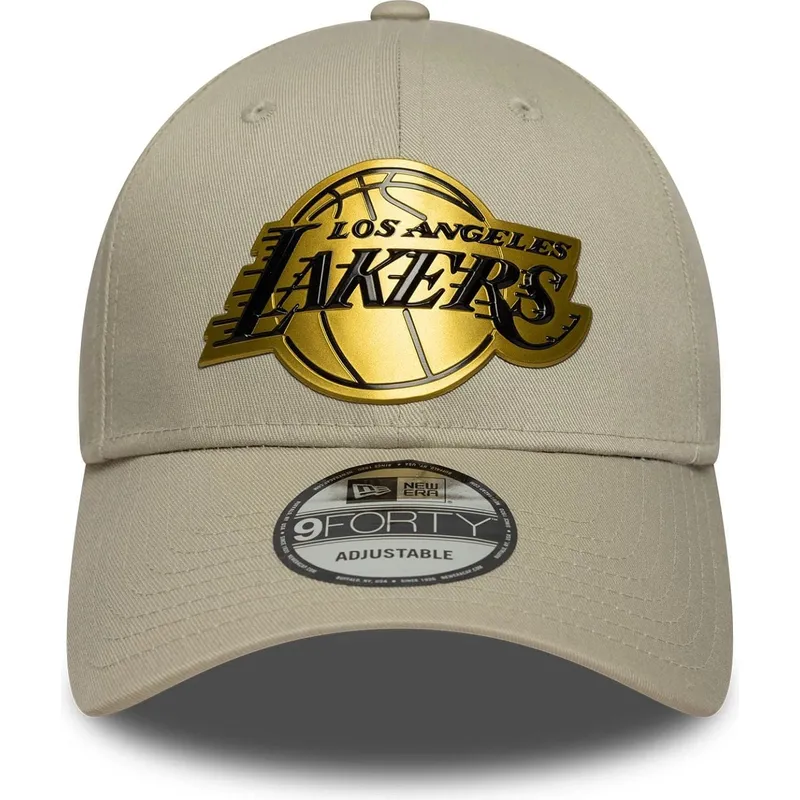 cap-zaoblena-beige-snapback-9forty-metallic-los-angeles-lakers-nba-new-era