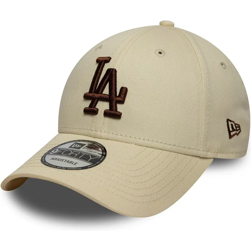 siltovka-zaoblena-bezova-nastavitelny-9forty-league-essential-los-angeles-dodgers-mlb-new-era