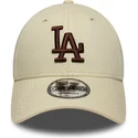 siltovka-zaoblena-bezova-nastavitelny-9forty-league-essential-los-angeles-dodgers-mlb-new-era