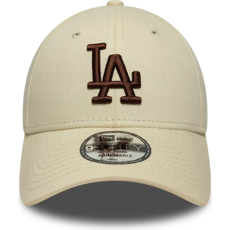 siltovka-zaoblena-bezova-nastavitelny-9forty-league-essential-los-angeles-dodgers-mlb-new-era