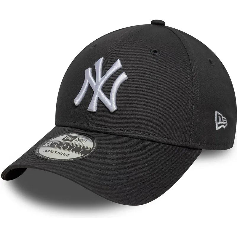 cap-zaoblena-gray-adjustable-strap-9forty-league-essential-new-york-yankees-mlb-new-era cap-zaoblena-gray-adjustable-strap-9forty-league-essential-new-york-yankees-mlb-new-era
