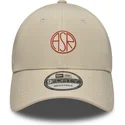 cap-zaoblena-beige-adjustable-strap-9forty-streetweear-associazione-sportiva-roma-serie-a-new-era