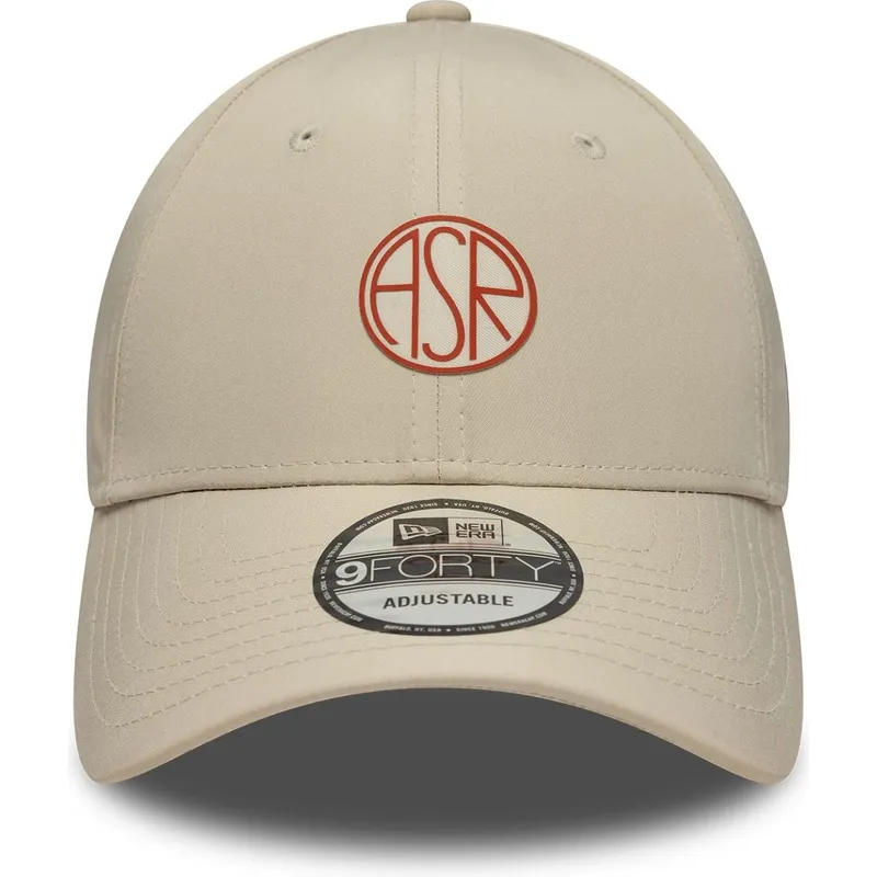 cap-zaoblena-beige-adjustable-strap-9forty-streetweear-associazione-sportiva-roma-serie-a-new-era