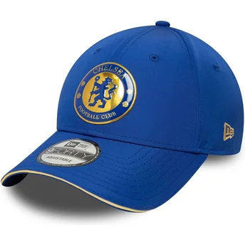 Cap zaoblená blue adjustable strap 9FORTY Retro Chelsea Football Club Premier League New Era