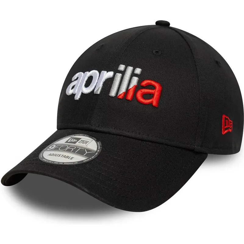 schwarze-verstellbare-curved-cap-9forty-wordmark-aprilia-piaggio-von-new-era