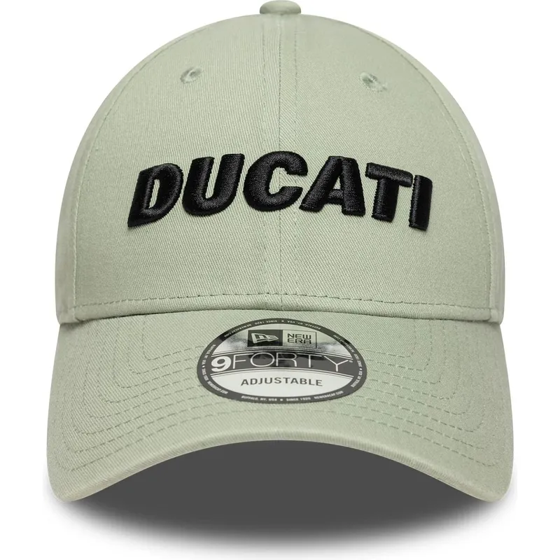 grune-verstellbare-curved-cap-9forty-seasonal-von-ducati-motor-motogp-von-new-era