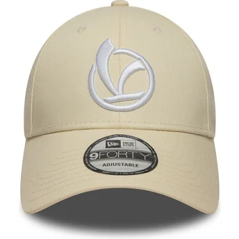 Cap zaoblená beige adjustable strap 9FORTY New Era