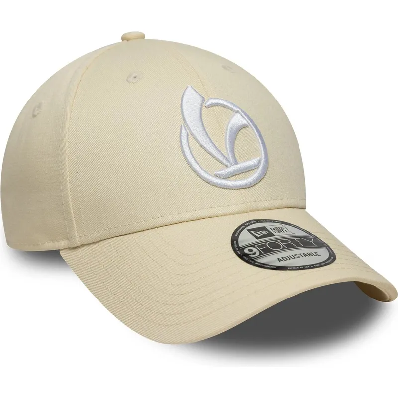 cap-zaoblena-beige-adjustable-strap-9forty-new-era