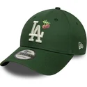 new-era-curved-brim-9forty-fruit-icon-los-angeles-dodgers-mlb-green-adjustable-cap