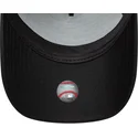 schwarze-gebogene-snapback-kappe-9forty-e-frame-metallic-der-new-york-yankees-mlb-von-new-era