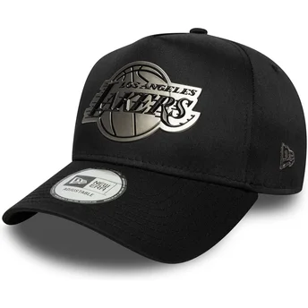 Cap zaoblená black snapback 9FORTY E Frame Metallic Los Angeles Lakers NBA New Era