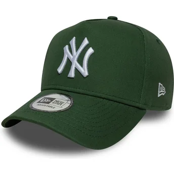 New Era Curved Brim 9FORTY E Frame League Essential New York Yankees MLB Green Snapback Cap