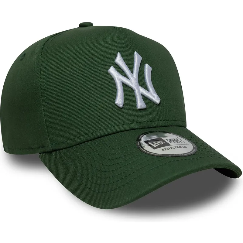 cap-zaoblena-green-snapback-9forty-e-frame-league-essential-new-york-yankees-mlb-new-era