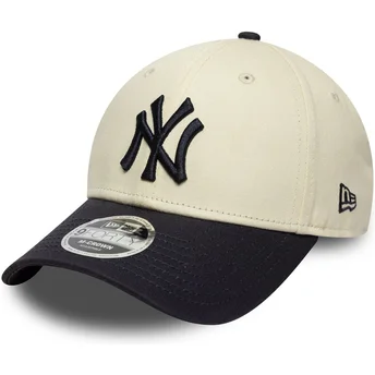 Šiltovky zaoblená béžová snapback 9FORTY M-Crown New York Yankees MLB New Era