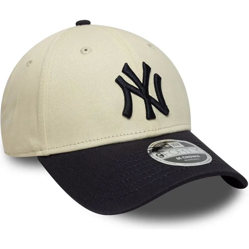 siltovka-zaoblena-bezova-snapback-9forty-m-crown-new-york-yankees-mlb-new-era