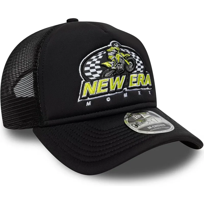 siltovky-zaoblena-kamionista-cierna-snapback-9forty-m-crown-graphic-new-era