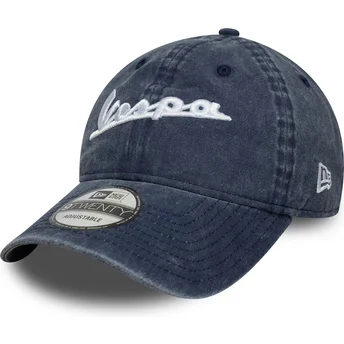 Cap zaoblená blue adjustable strap 9TWENTY Washed Vespa Piaggio New Era
