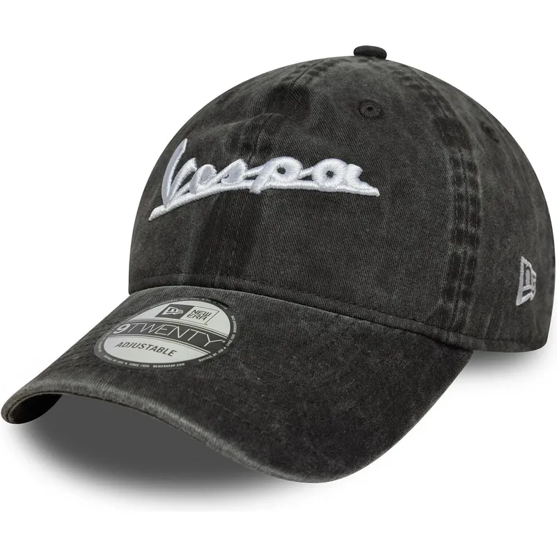 cap-zaoblena-black-adjustable-strap-9twenty-washed-vespa-piaggio-new-era cap-zaoblena-black-adjustable-strap-9twenty-washed-vespa-piaggio-new-era