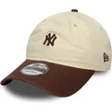 siltovka-zaoblena-bezova-nastavitelny-9twenty-mini-washed-new-york-yankees-mlb-new-era
