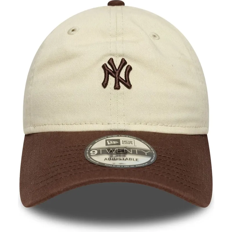 siltovka-zaoblena-bezova-nastavitelny-9twenty-mini-washed-new-york-yankees-mlb-new-era