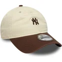 siltovka-zaoblena-bezova-nastavitelny-9twenty-mini-washed-new-york-yankees-mlb-new-era