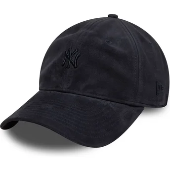 Šiltovky zaoblená tmavomodrá nastaviteľný pásik 9TWENTY Suede New York Yankees MLB New Era