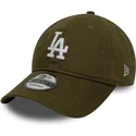 siltovka-zaoblena-zelena-nastavitelny-9twenty-linen-los-angeles-dodgers-mlb-new-era