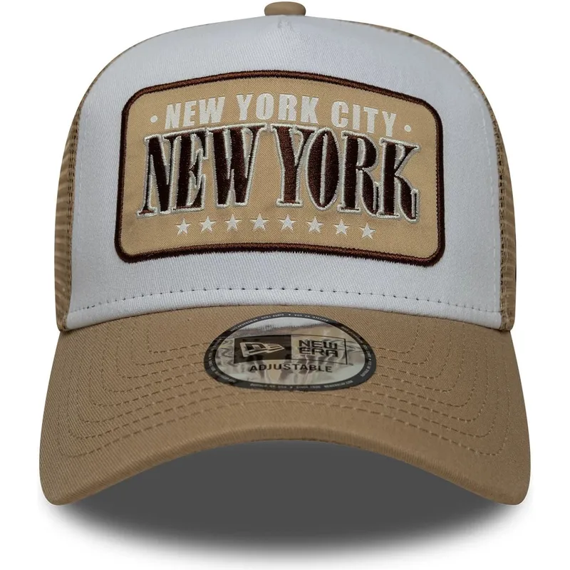 trucker-cap-weiss-und-braun-a-frame-location-new-york-stadte-und-strande-von-new-era