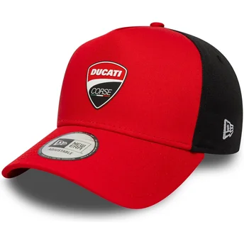 Šiltovka zaoblená červená snapback 9FORTY E Frame Ducati Motor MotoGP New Era