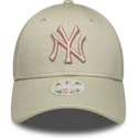 siltovka-zaoblena-bezova-nastavitelny-rosa-9forty-league-essential-new-york-yankees-mlb-new-era