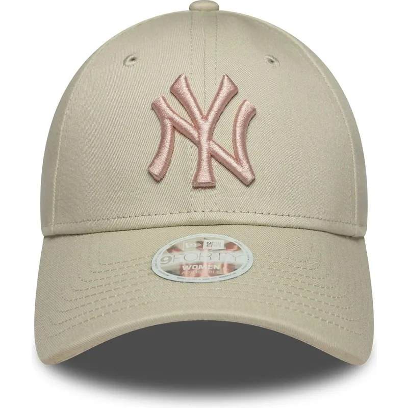 siltovka-zaoblena-bezova-nastavitelny-rosa-9forty-league-essential-new-york-yankees-mlb-new-era