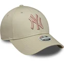siltovka-zaoblena-bezova-nastavitelny-rosa-9forty-league-essential-new-york-yankees-mlb-new-era